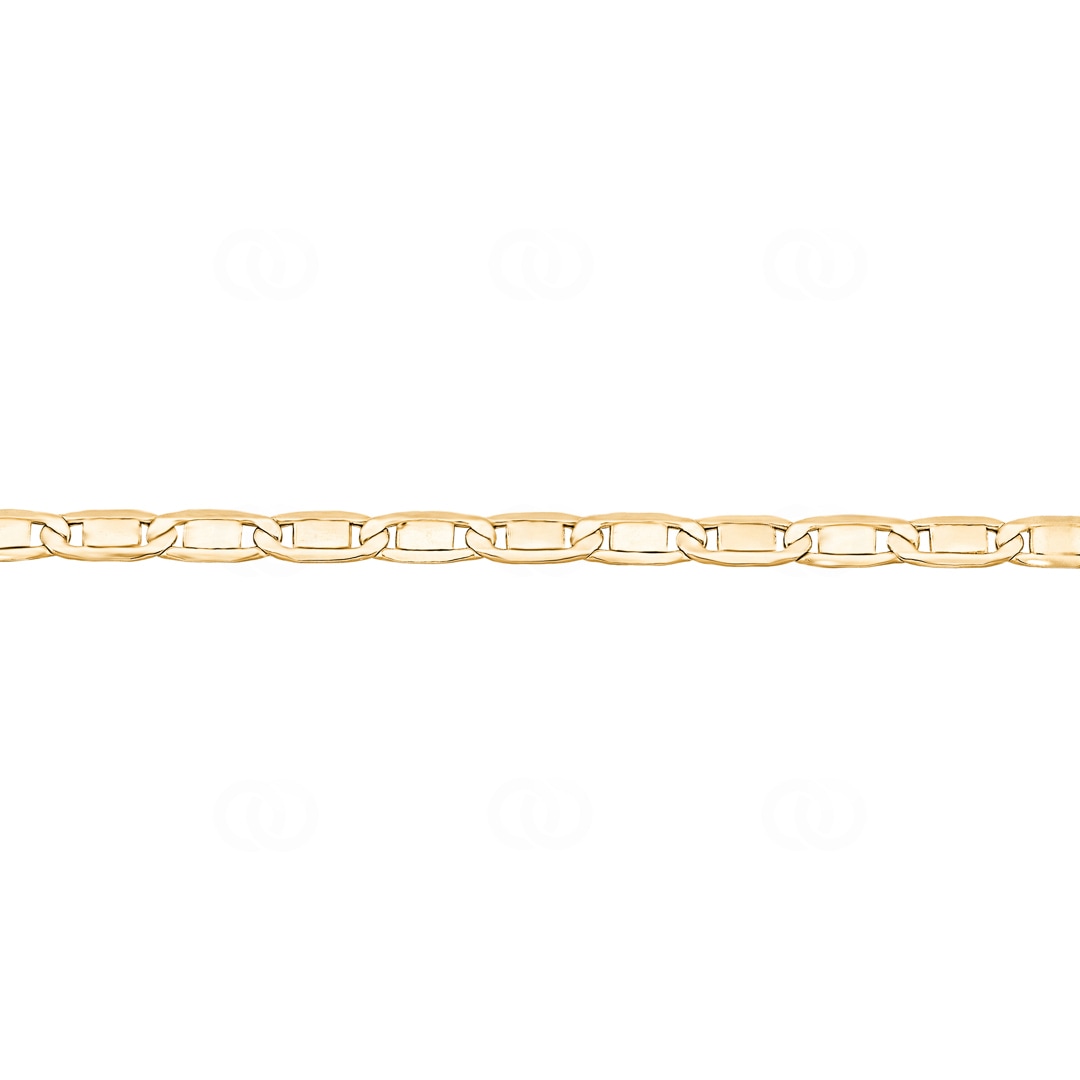 4.2mm Valentino Armband 750/18 K Gelbgold halbmassiv