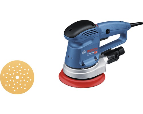 Bosch Professional GEX 34-150 excenterschuurmachine inclusief 1 x multi-gat schuurblad C470 en schuurzool (150 mm)