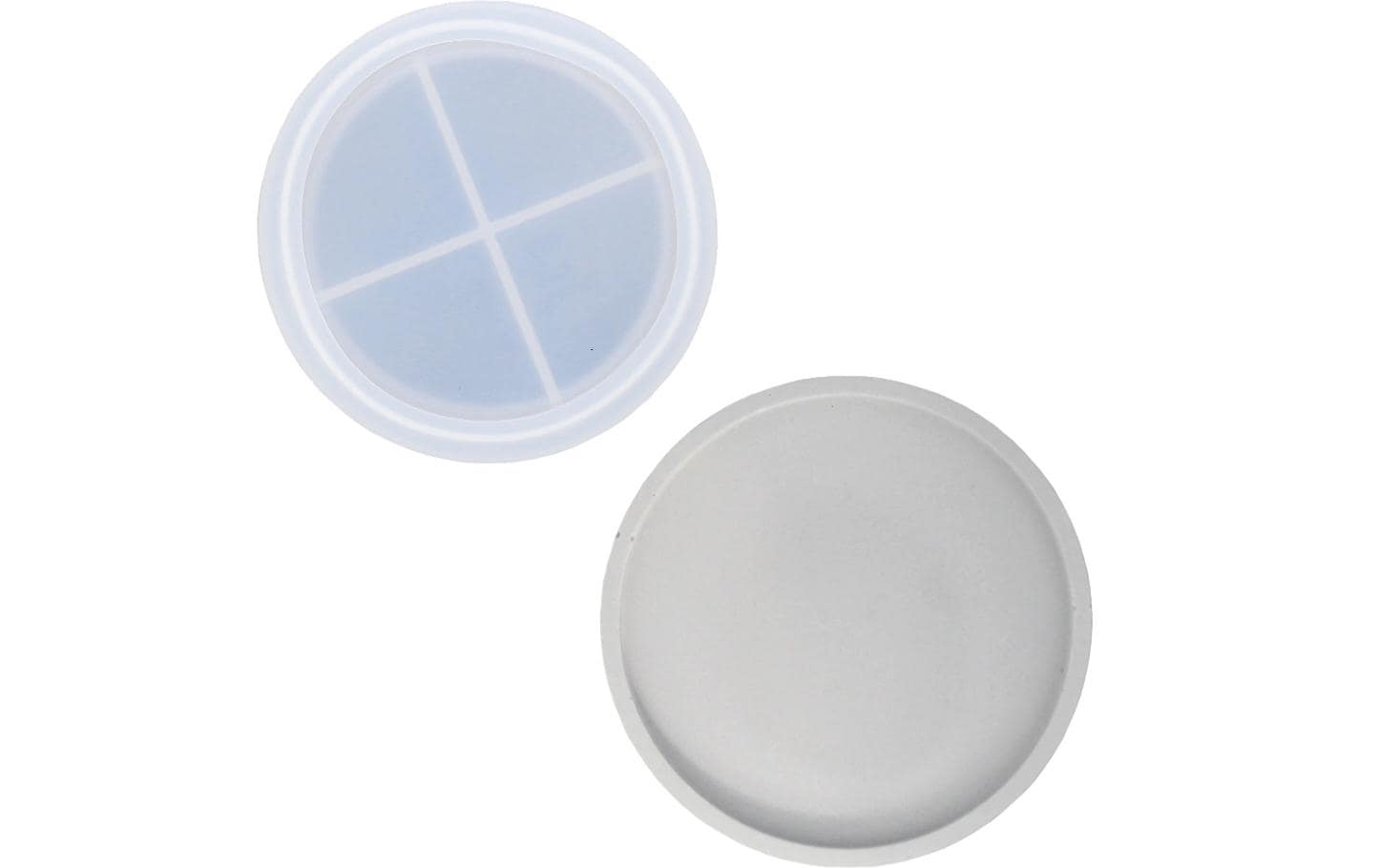 Giessform Untersetzer rund, Ø 10 cm x 1.5 cmSilikongiessform