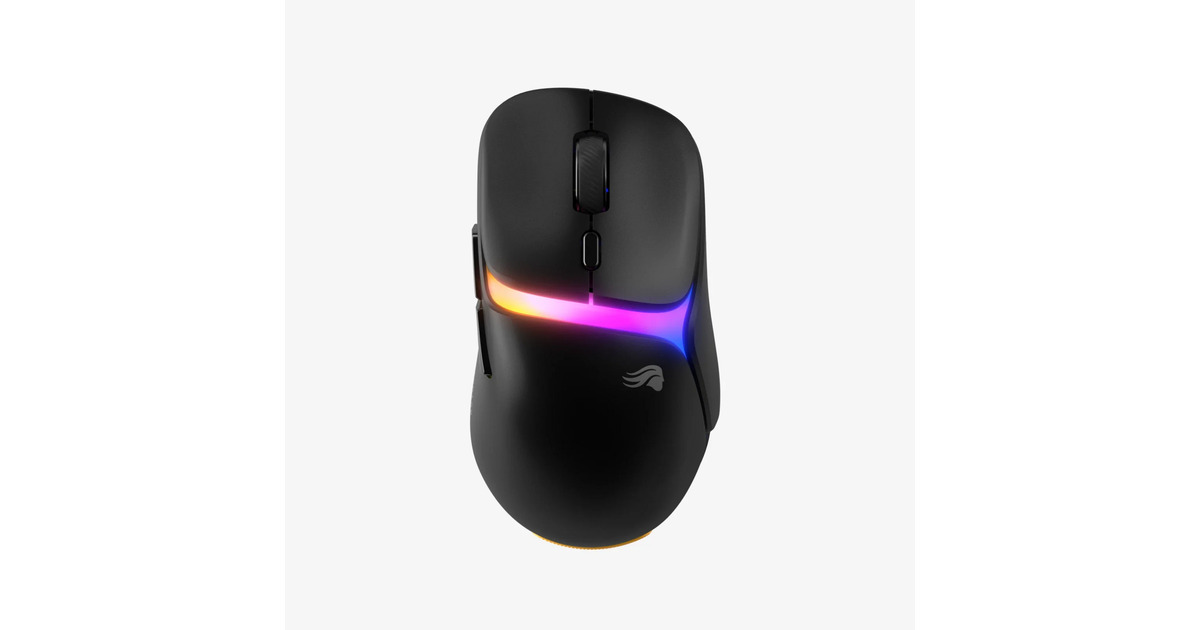 GloriousModel D 3 Wireless gaming muis  (Zwart (mat), Tot 30.000 dpi, RGB, USB / 2.4 GHz / Bluetooth)