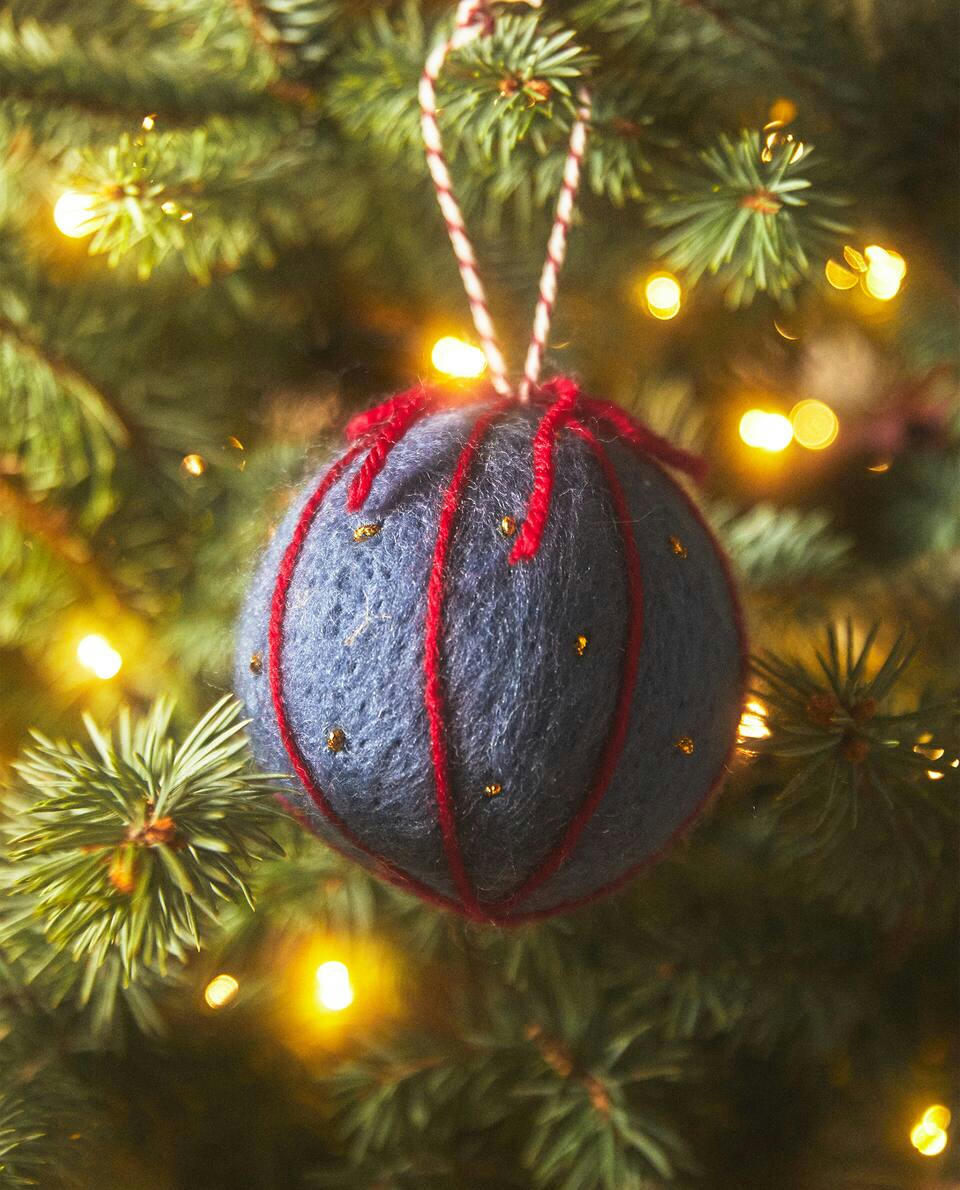 Enfeite de Natal de feltro