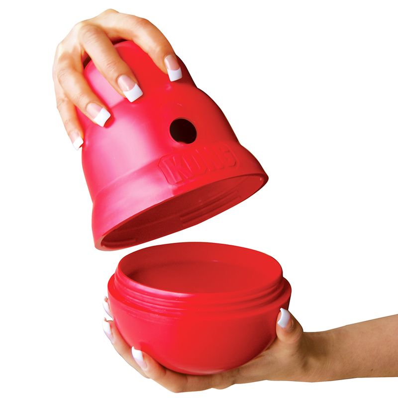 Balle à friandises Kong Wobbler à prix discount sur bitiba.fr