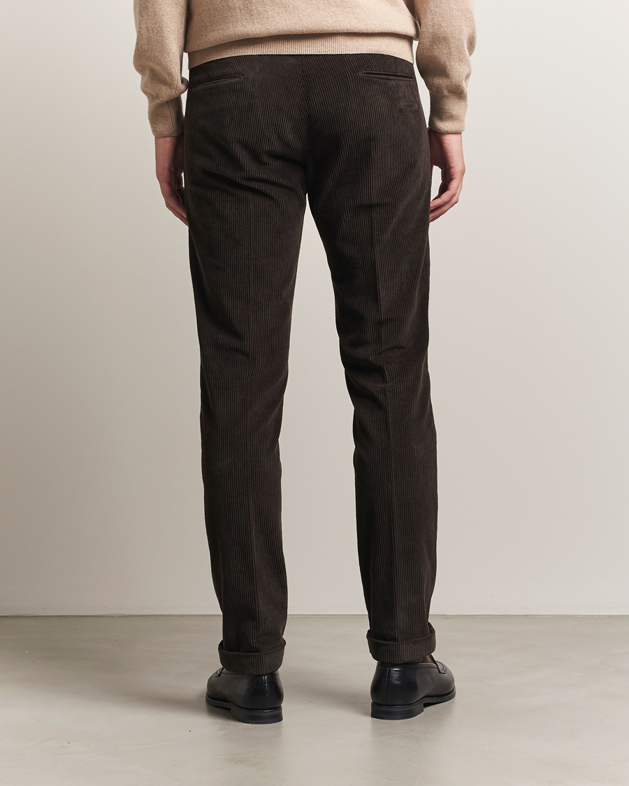 Briglia 1949 Slim Fit Corduroy Trousers Dark Brown