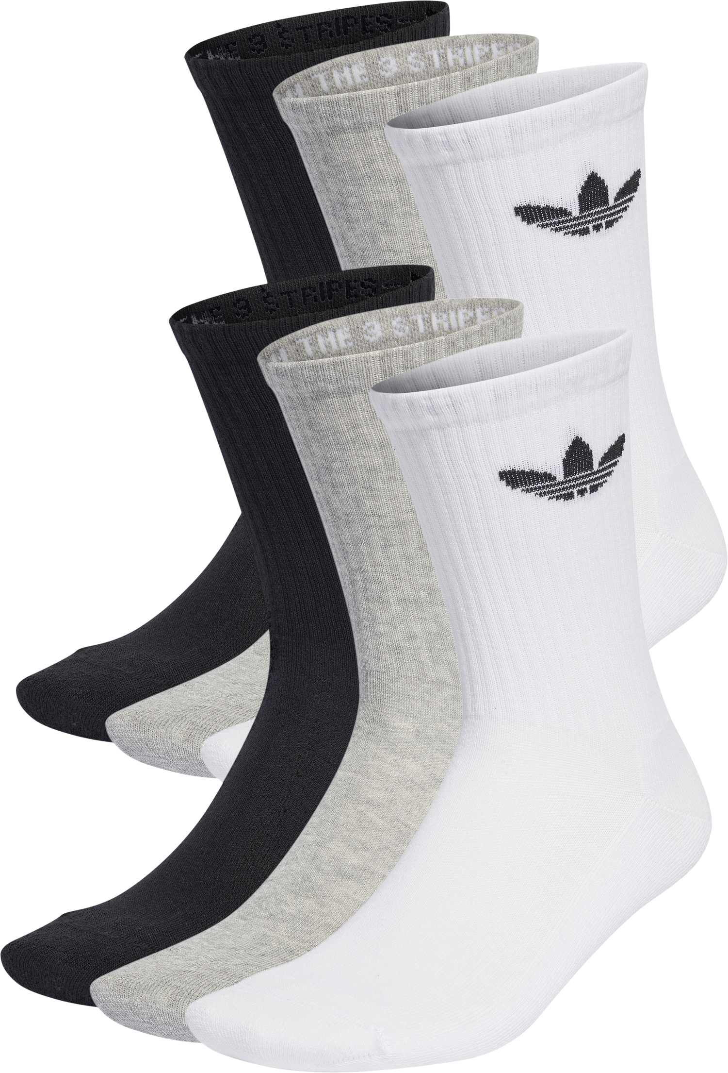 adidas Trefoil Cushion 6er Pack Socken Schwarz