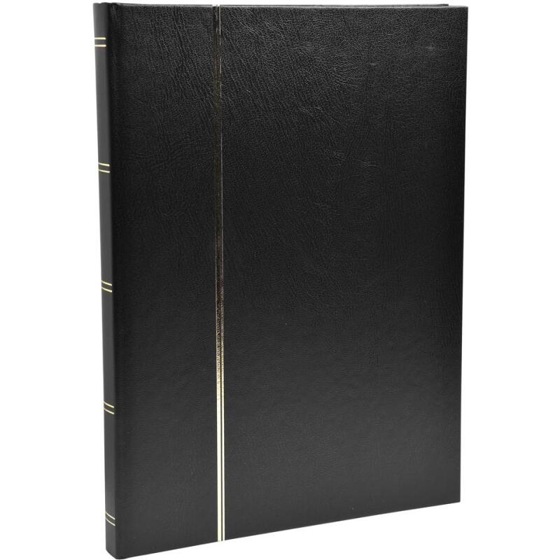 Album de timbres simili-cuir 16 pages noires - 22,5x30,5 cm
