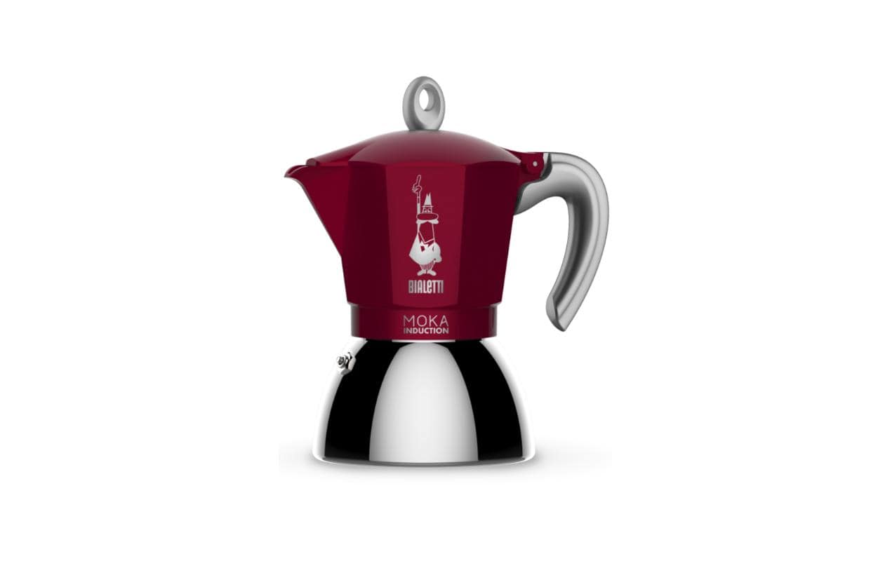 Espressokocher New Moka Induktion 2 Tassen, RotItalienische Espressokanne – ein Design-Klassiker