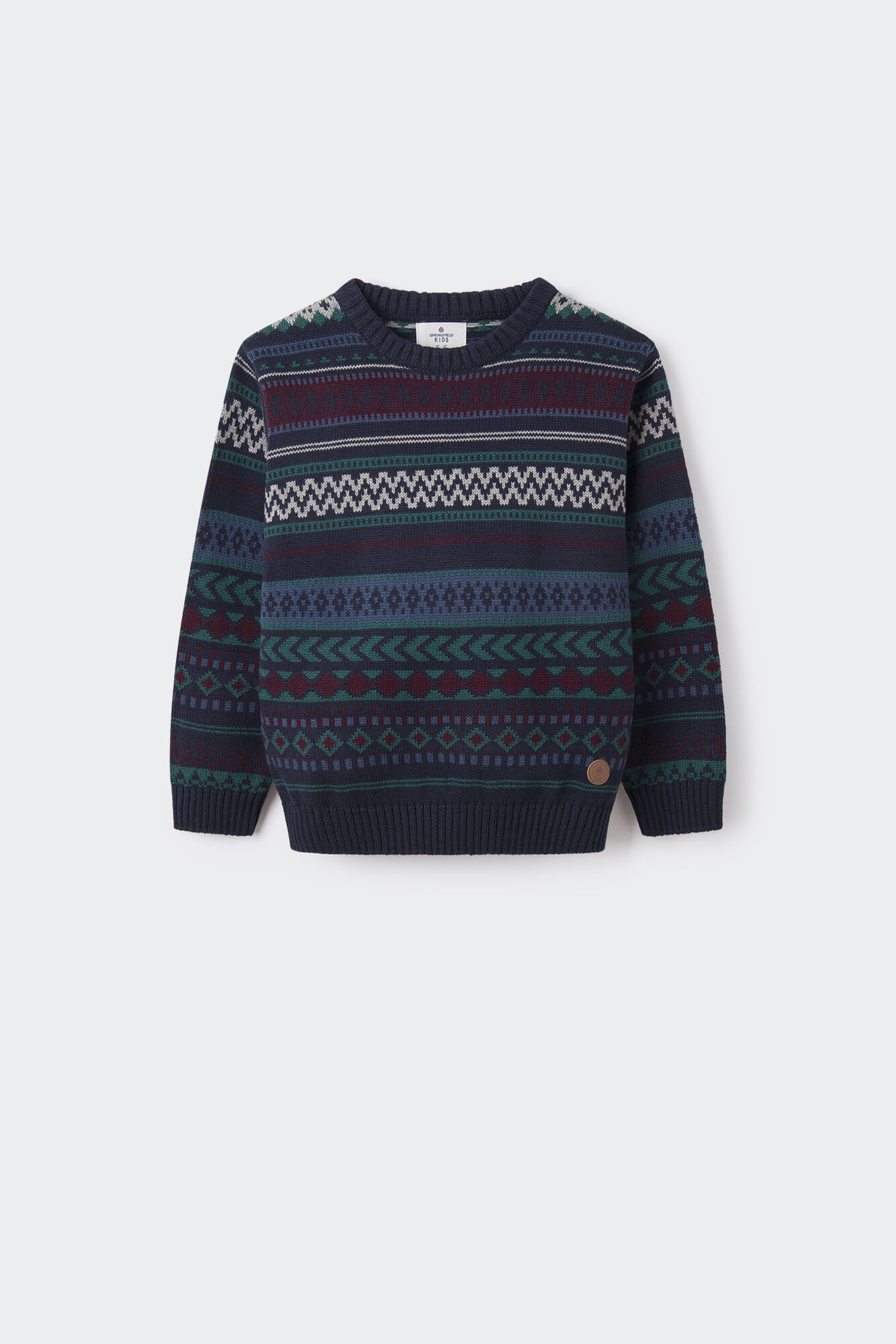 Suéter jacquard infantil
