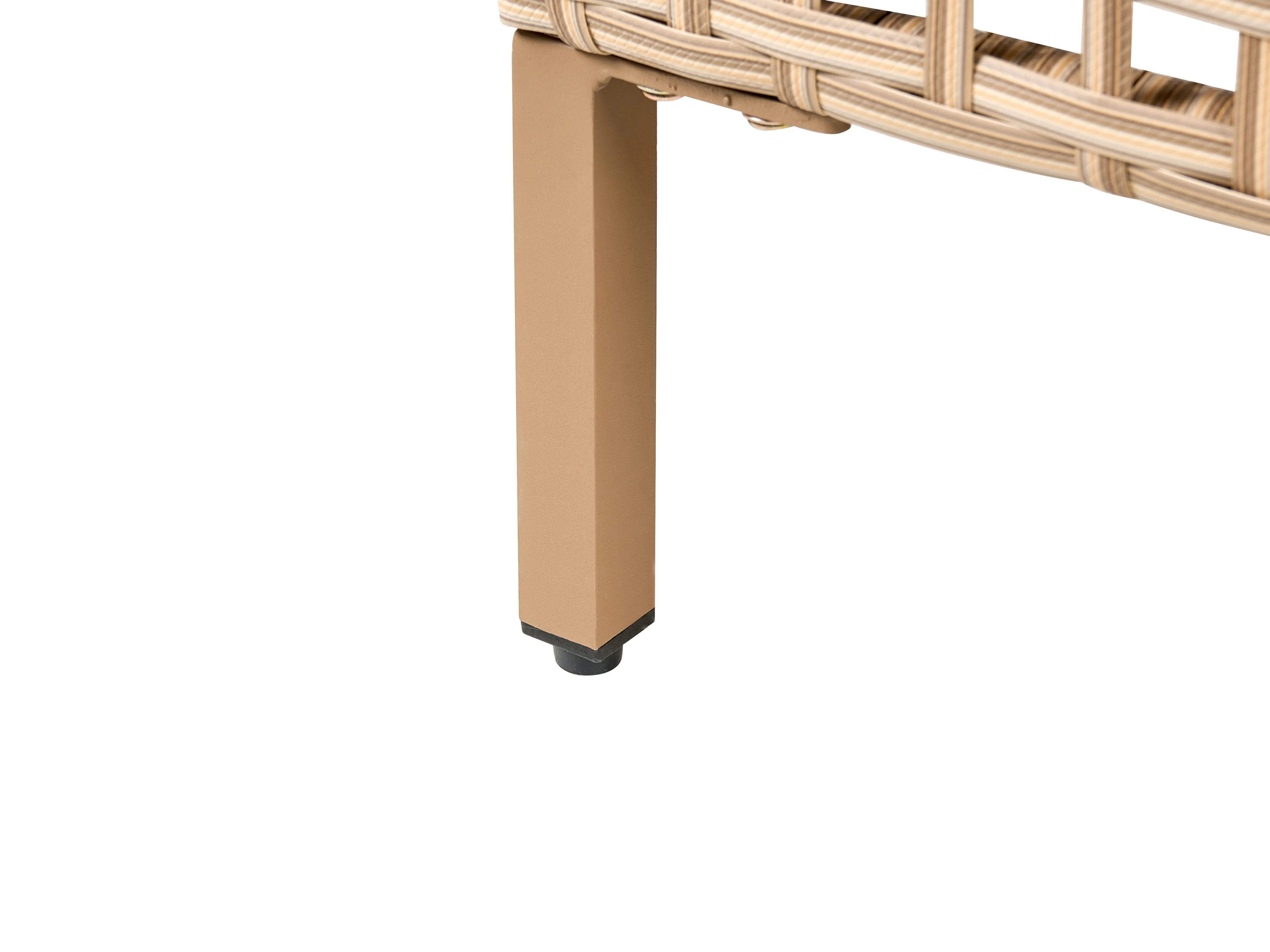 Loungeset met tafel 4-zits CALASETTA rechtszijdig PE rotan Beige