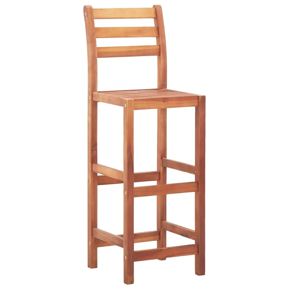 vidaXL - Barkruk - Bruin - Hout - 2 stuks