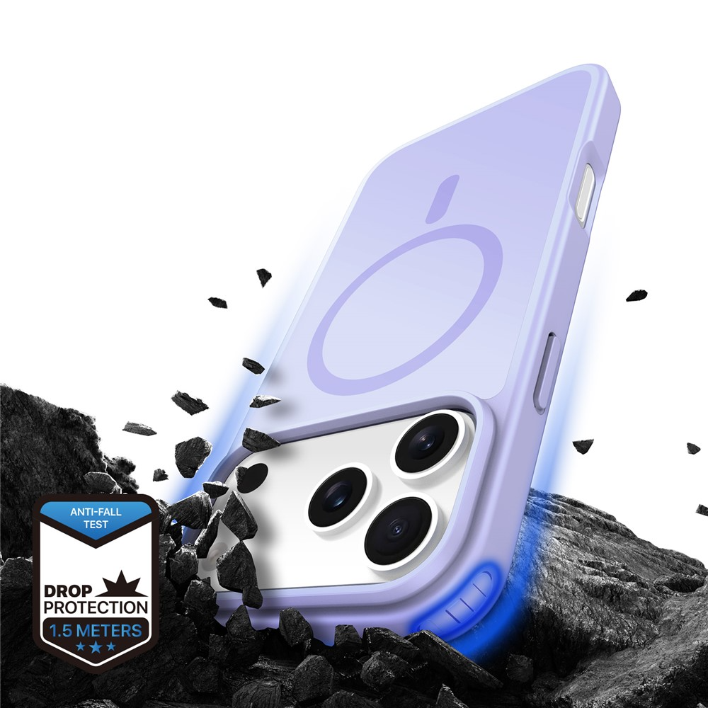 iPhone 17 Pro MagSafe Hybrid Hardcase Hülle mit TPU Bumper - Lila