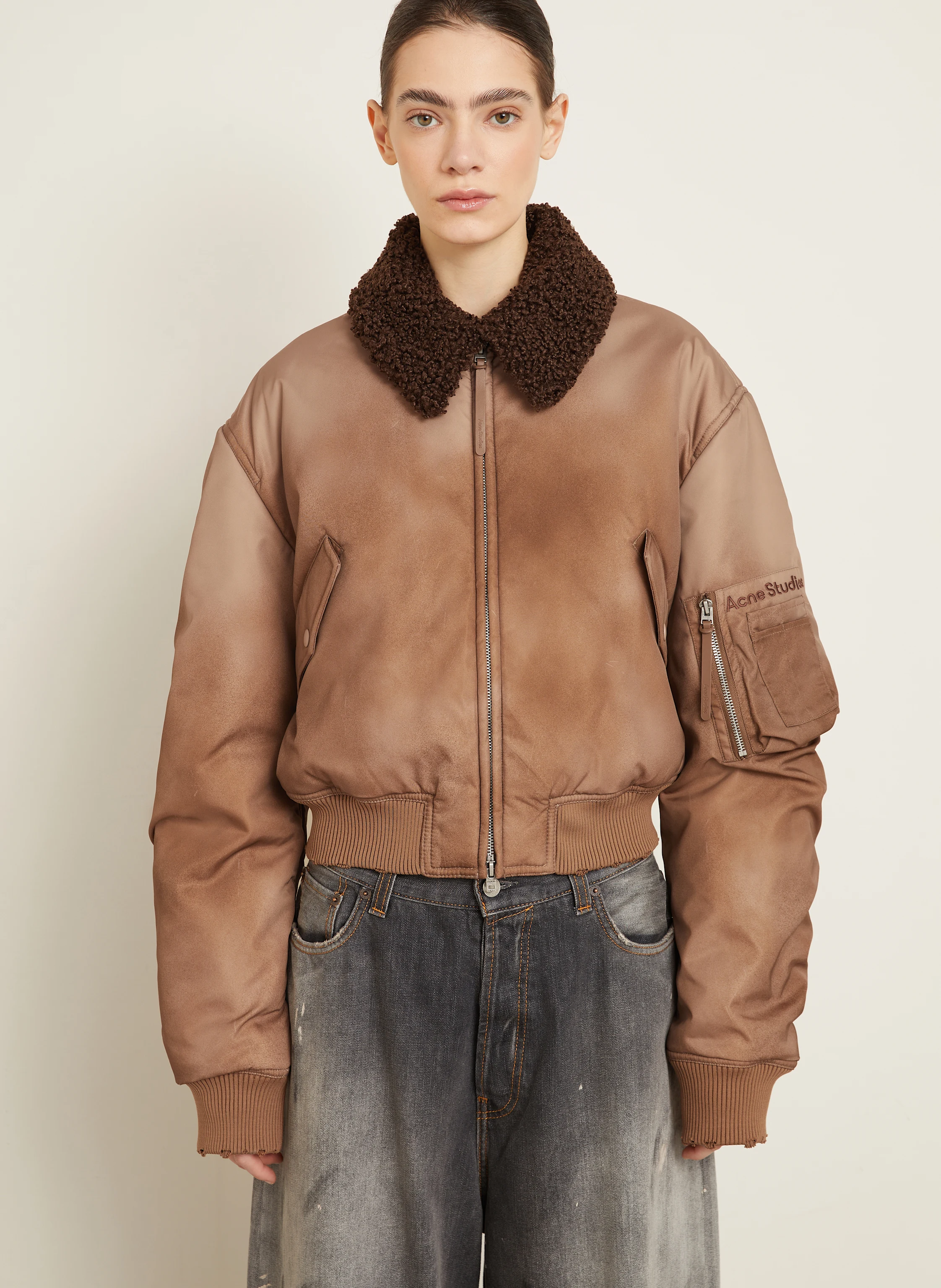 Acne Studios Blouson mit Teddyfell