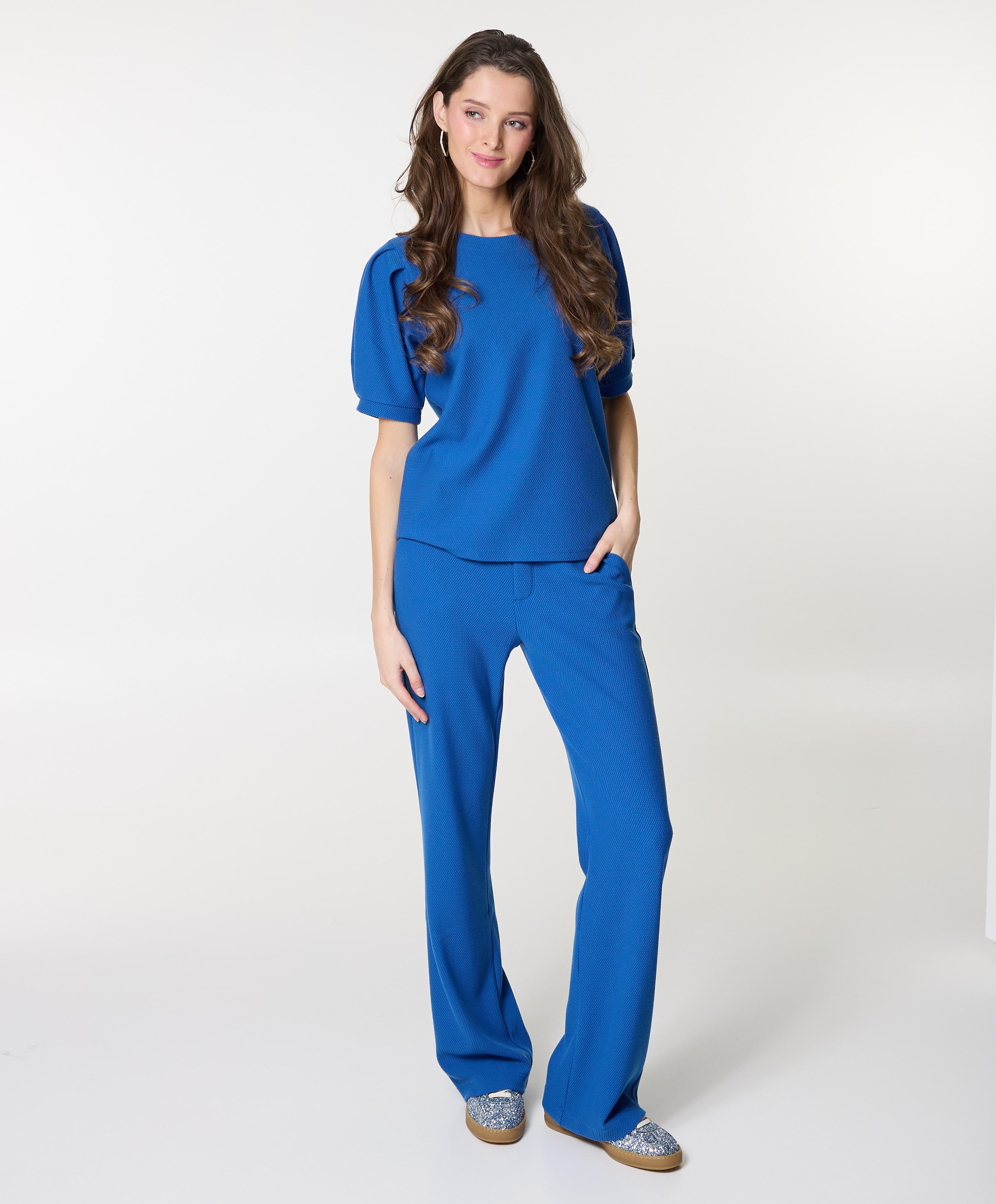 Geisha Comfy dames broek blauw