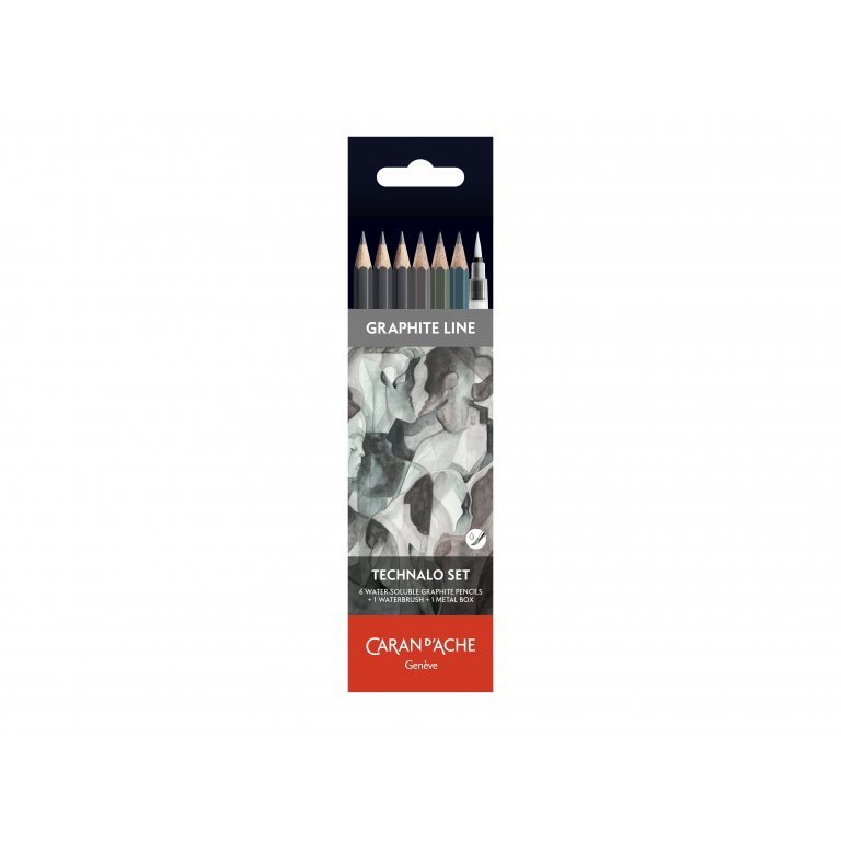 Caran d'Ache wasservermalbare Graphitstifte, Set