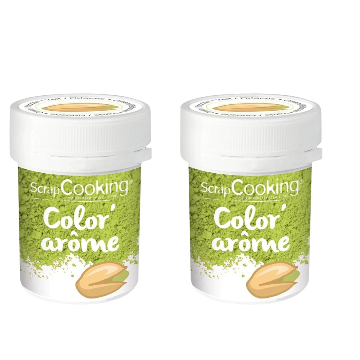 Colorant alimentaire vert arôme pistache 20 g Scrapcooking