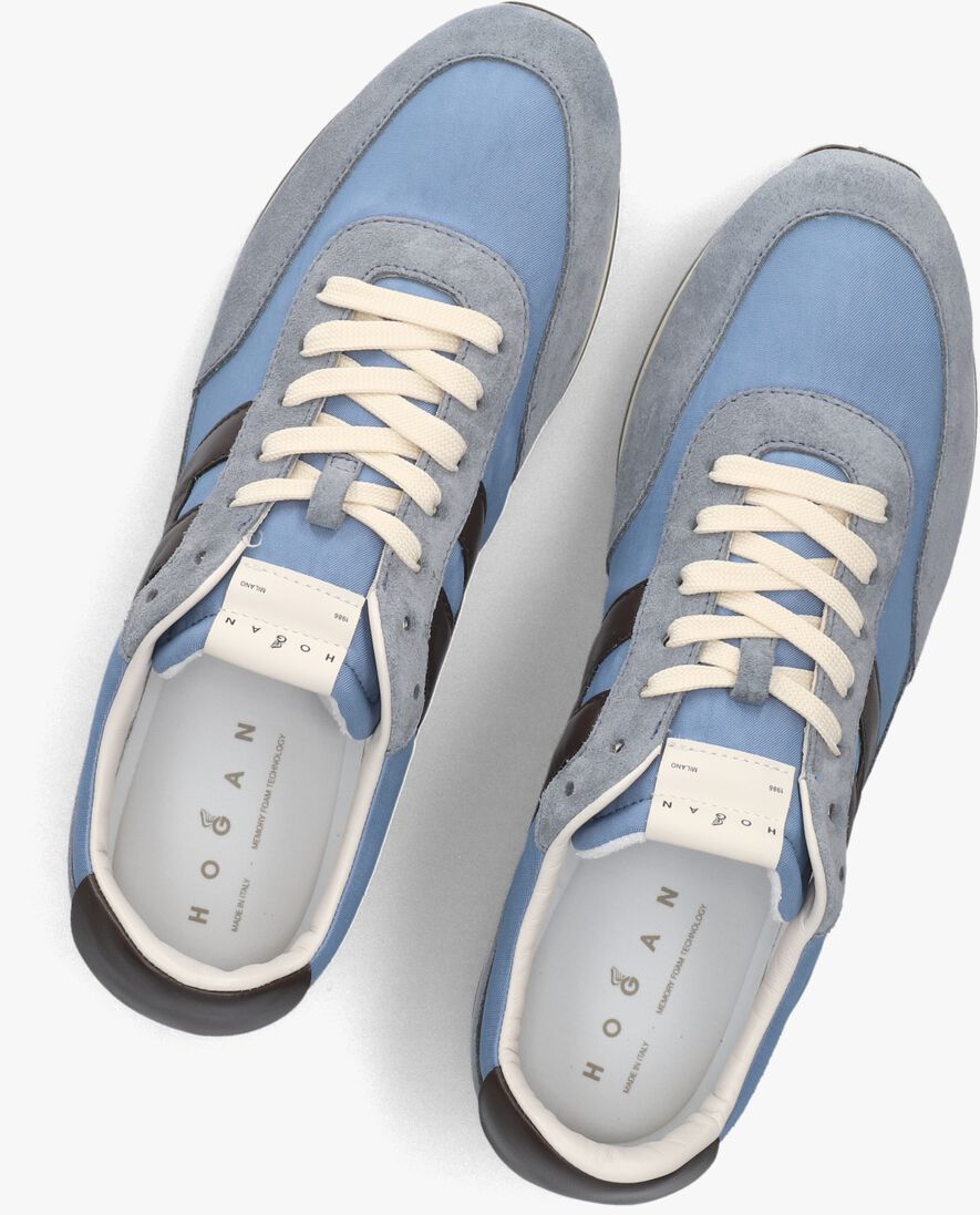 blauwe hogan lage sneakers h699 allacciato h