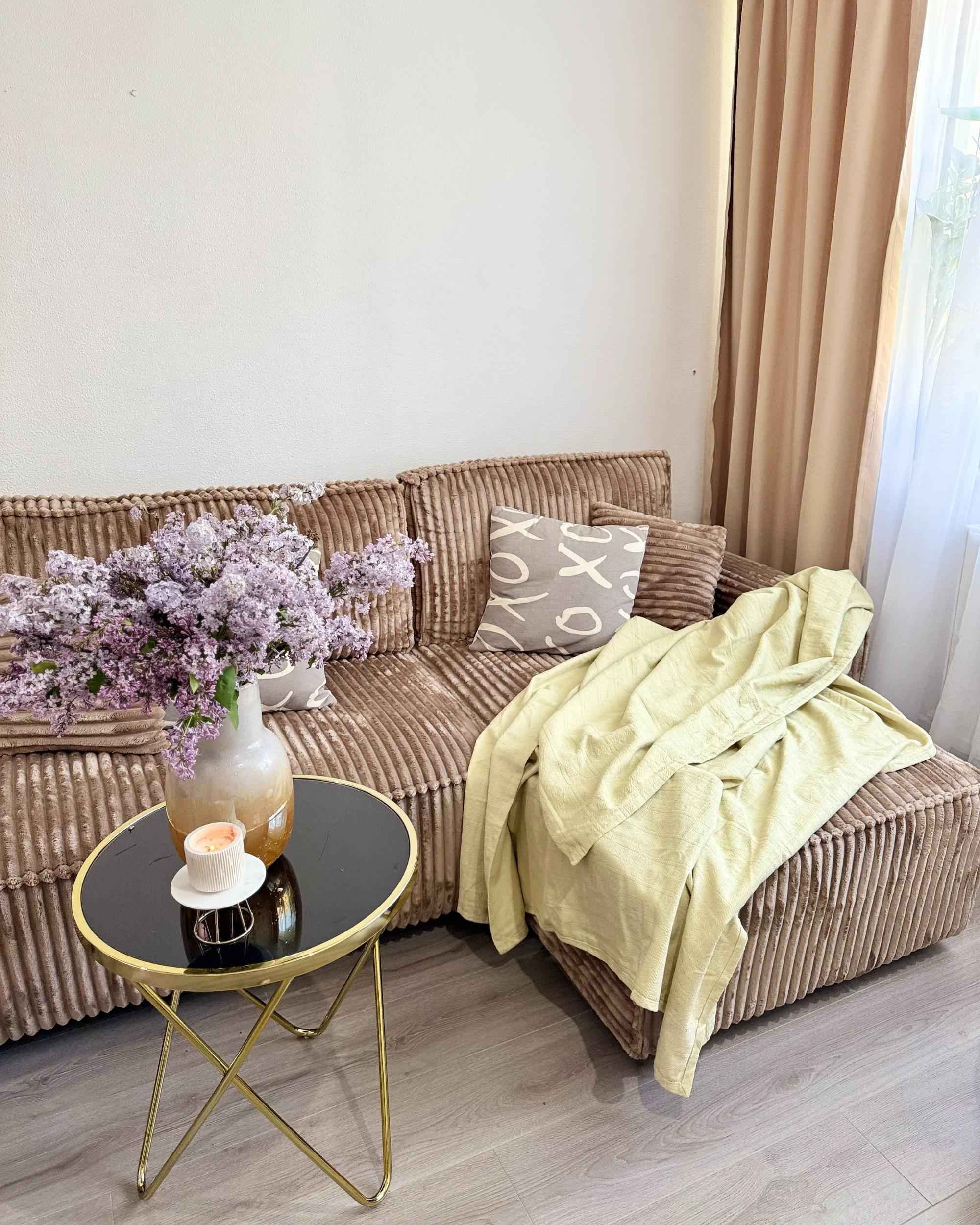 Sprei MARAKA Katoen 150 x 200 cm Lichtbeige