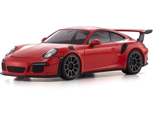 Kyosho Mini-Z Porsche 911 GT3 RS, Orange 1:27 Readyset Hochleistungs-RC-Rennwagen