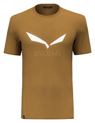 T-Shirt Manches Courtes Salewa Solidlogo Marron