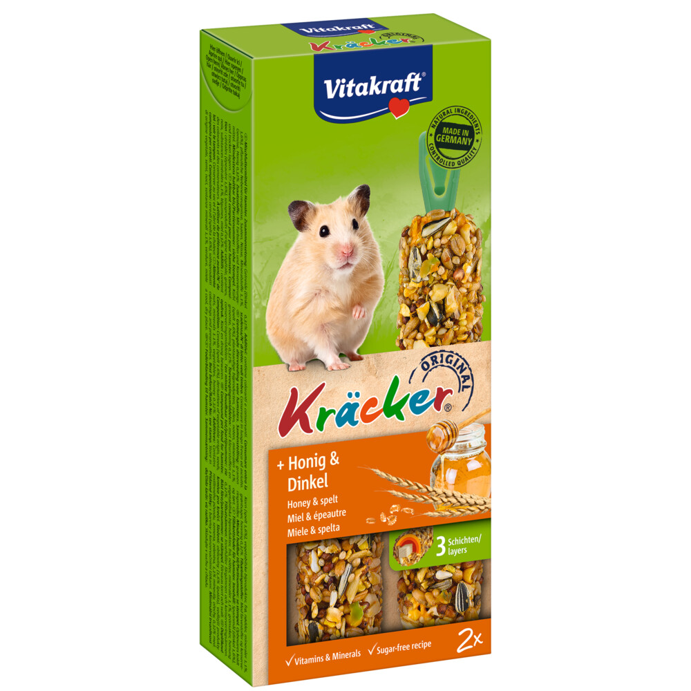 Vitakraft Hamster Kracker Honing - Spelt2 stuks