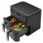Airfryer med dobbel kurv 2x4 l 2400 W