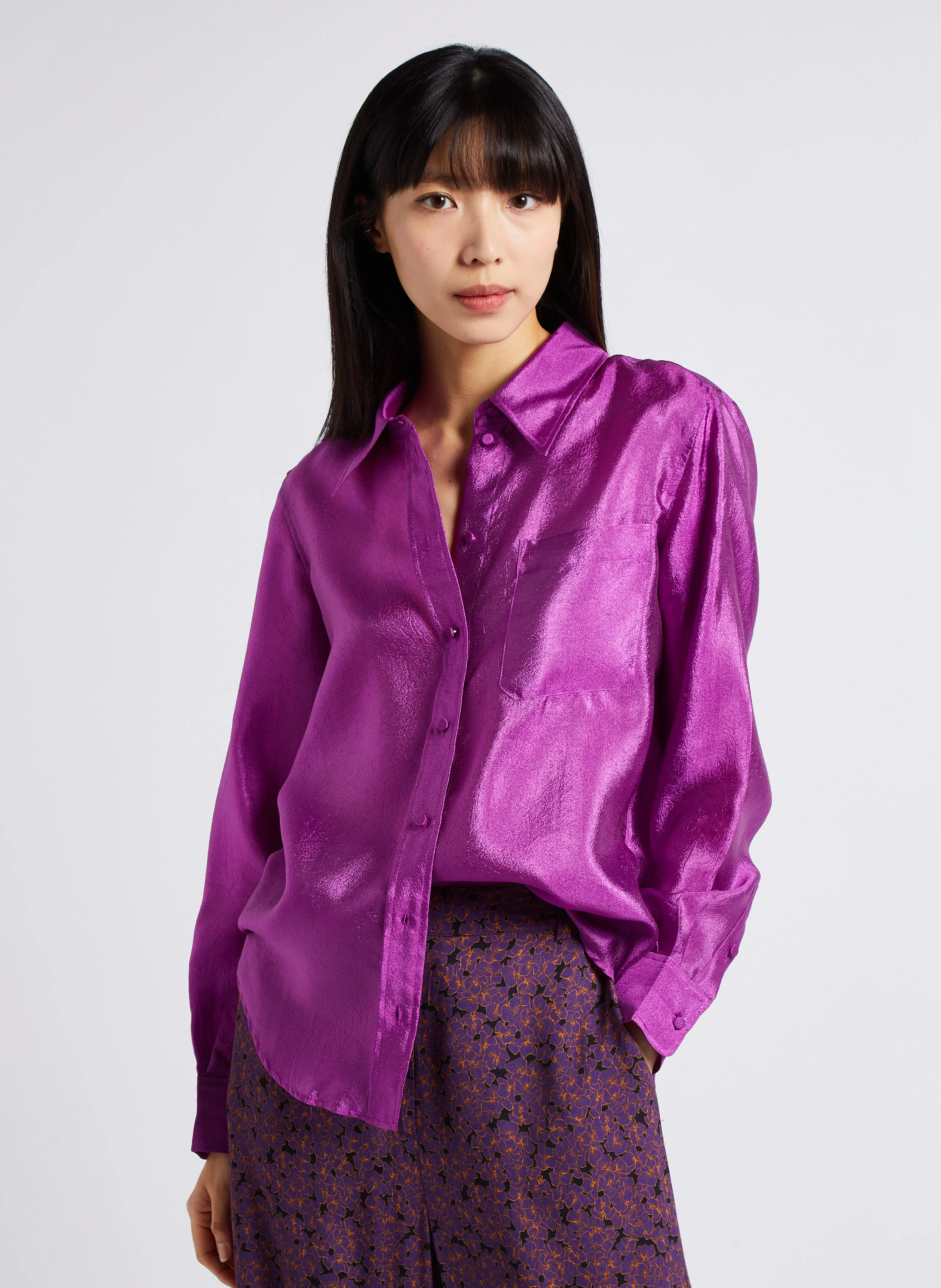 TIMOTHY - Chemise ample à col classique | Rose