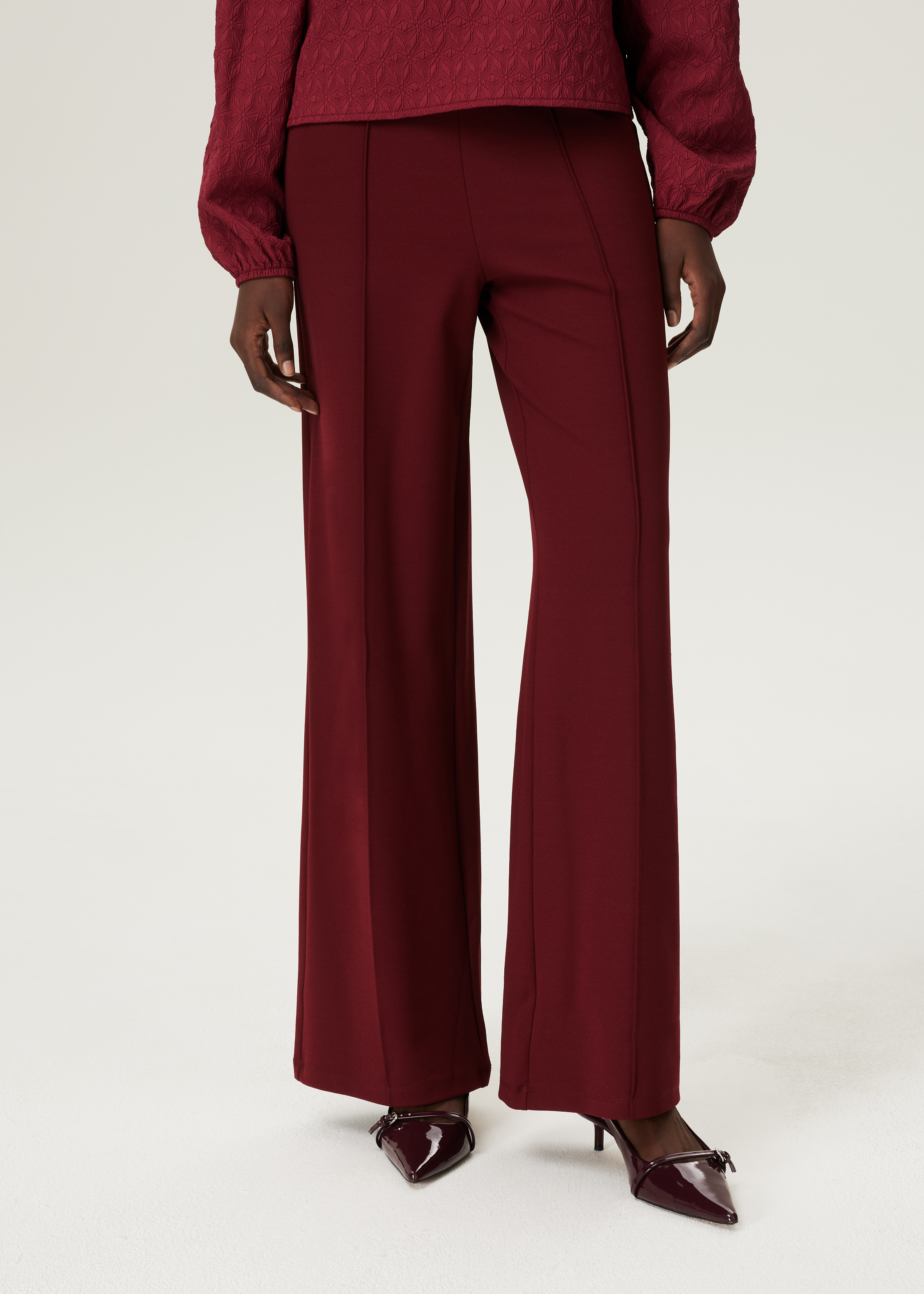 Wijde broek met pintuck
