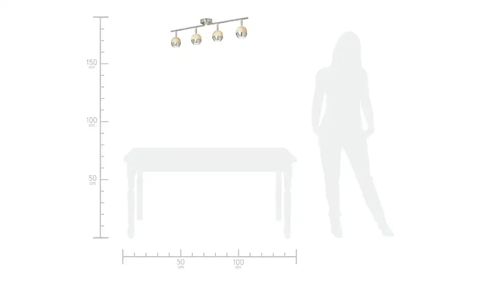 KHG LED-Spot 4-flammig