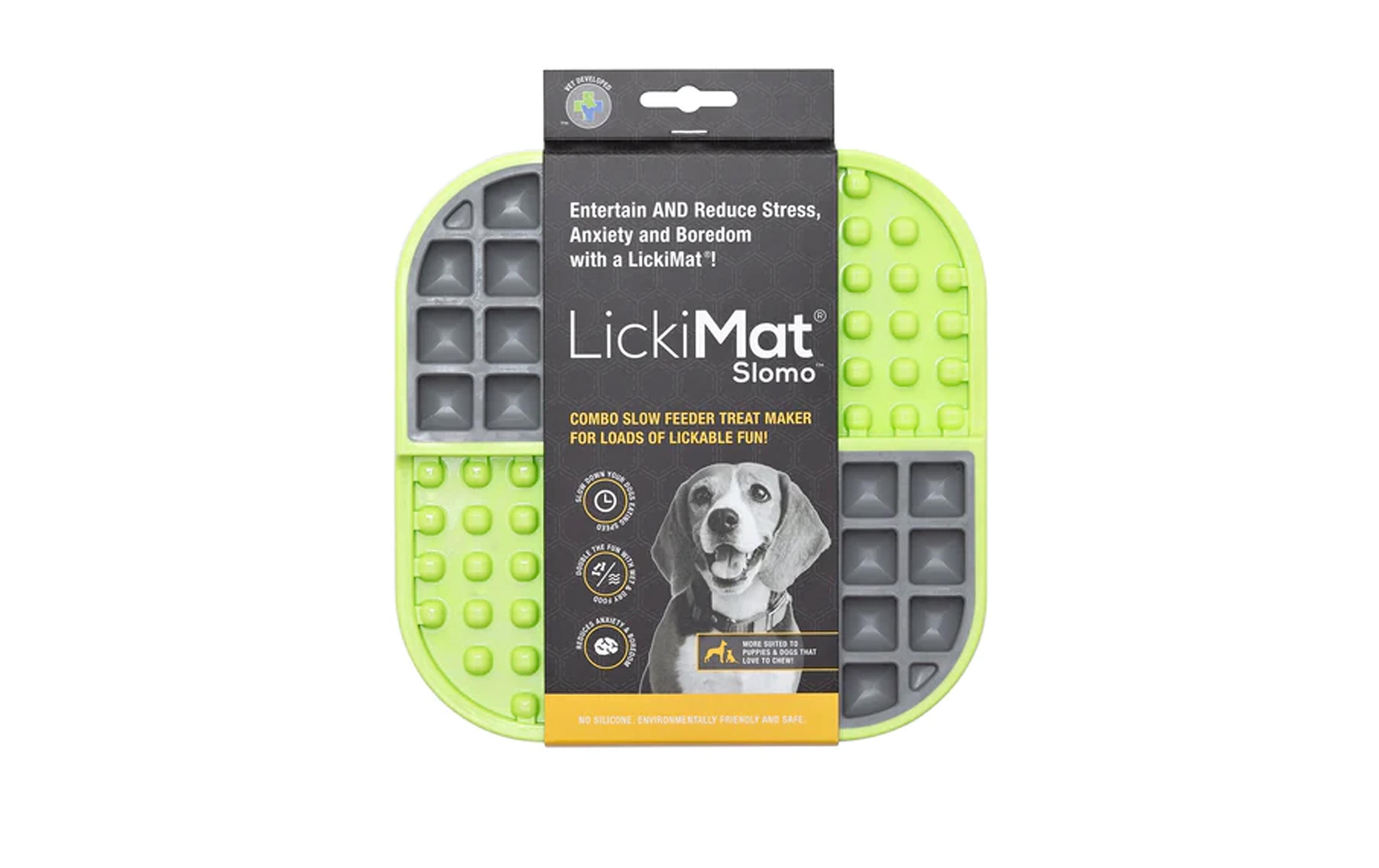 Futtermatte Slomo 20 x 20 cm, GrünSchleckmatte für Hunde