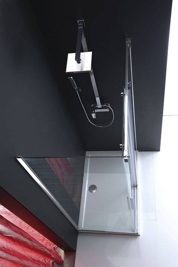 Polysan Altis zijwand 100x200cm chroom