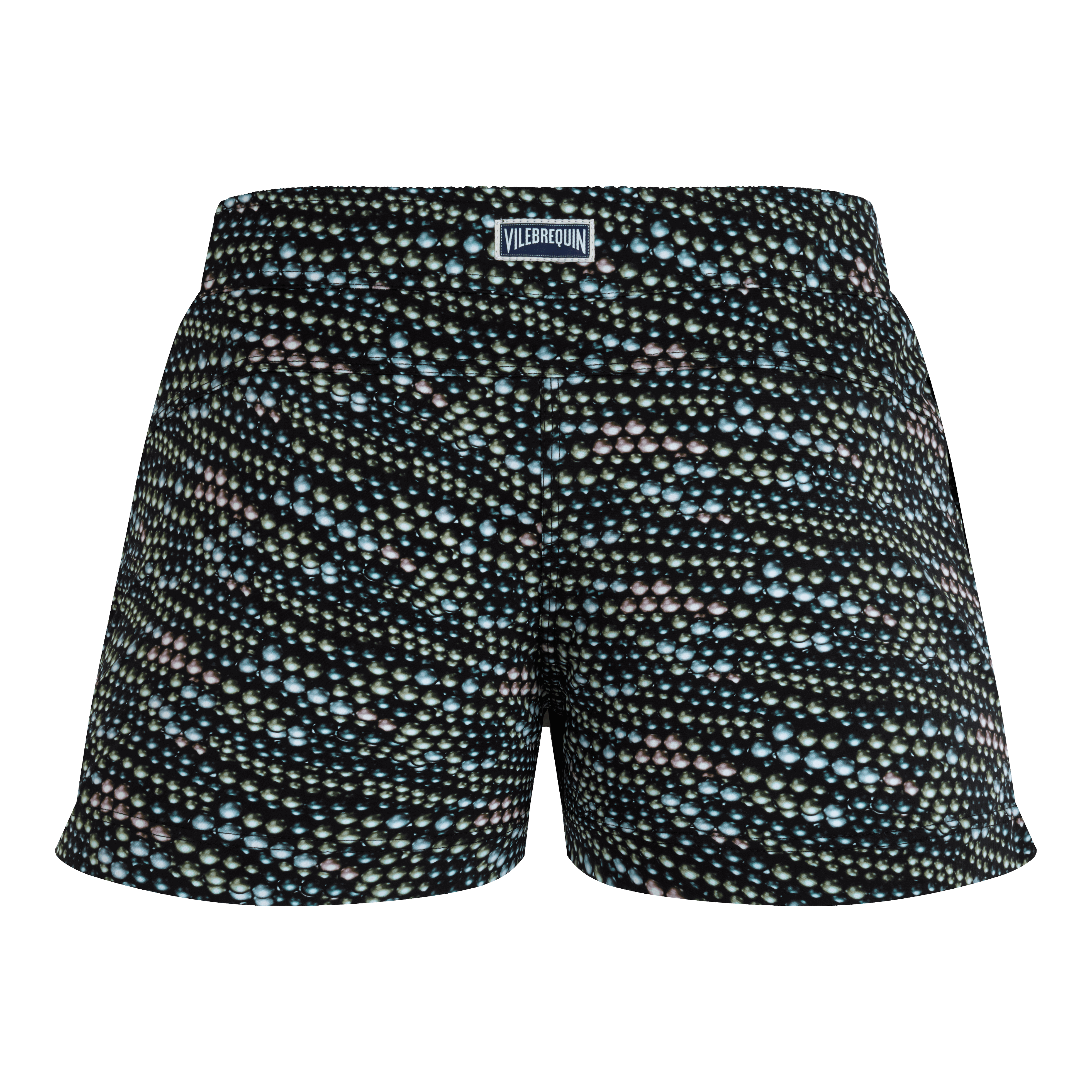Short de Bain Stretch Ceinture Plate Femme Pearl