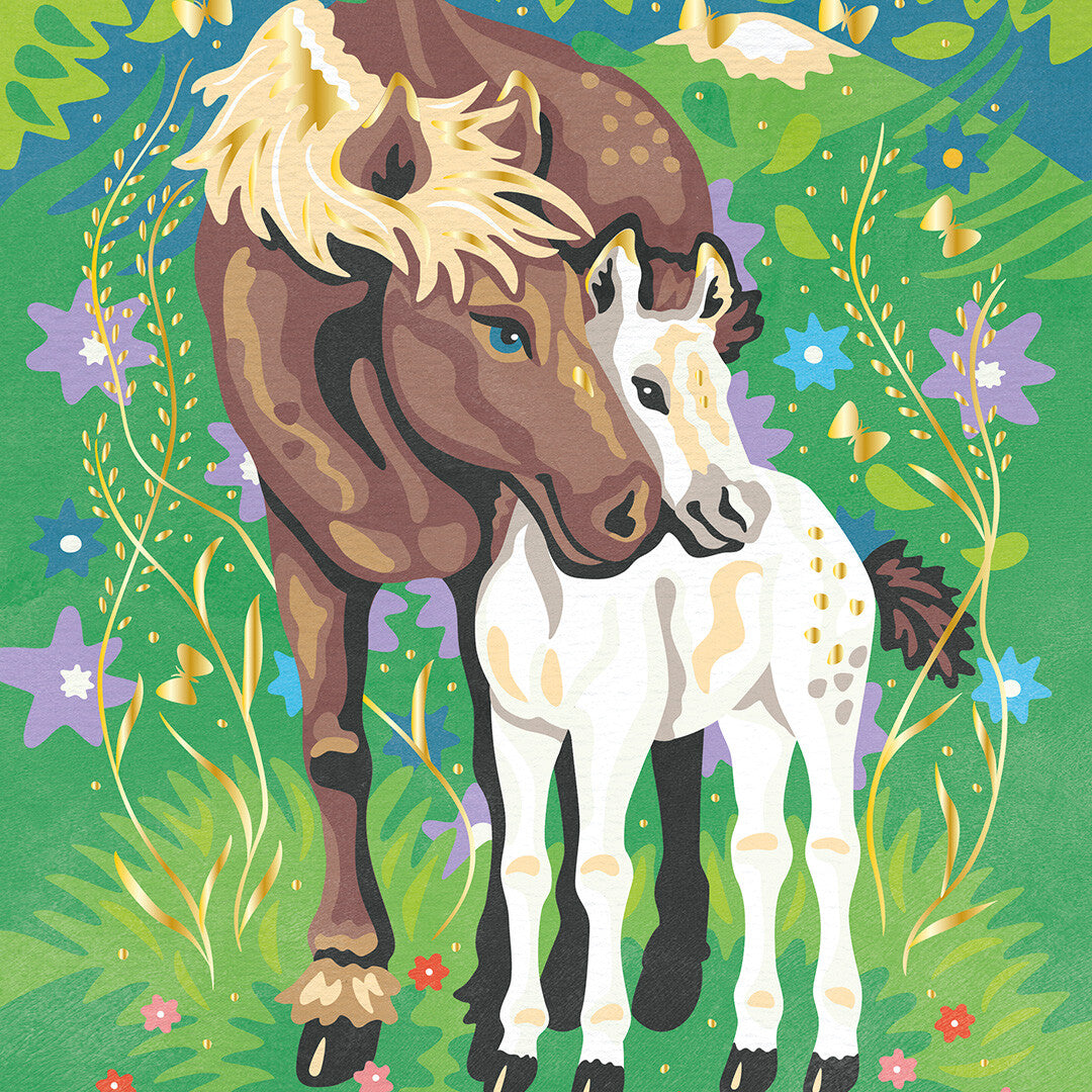 Janod schilderen op nummer paarden
