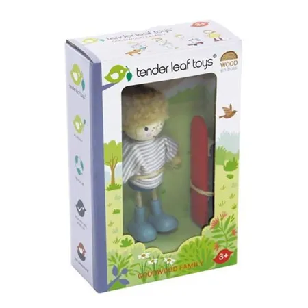 tender leaf toys Edward & Skateboard für Puppenhaus