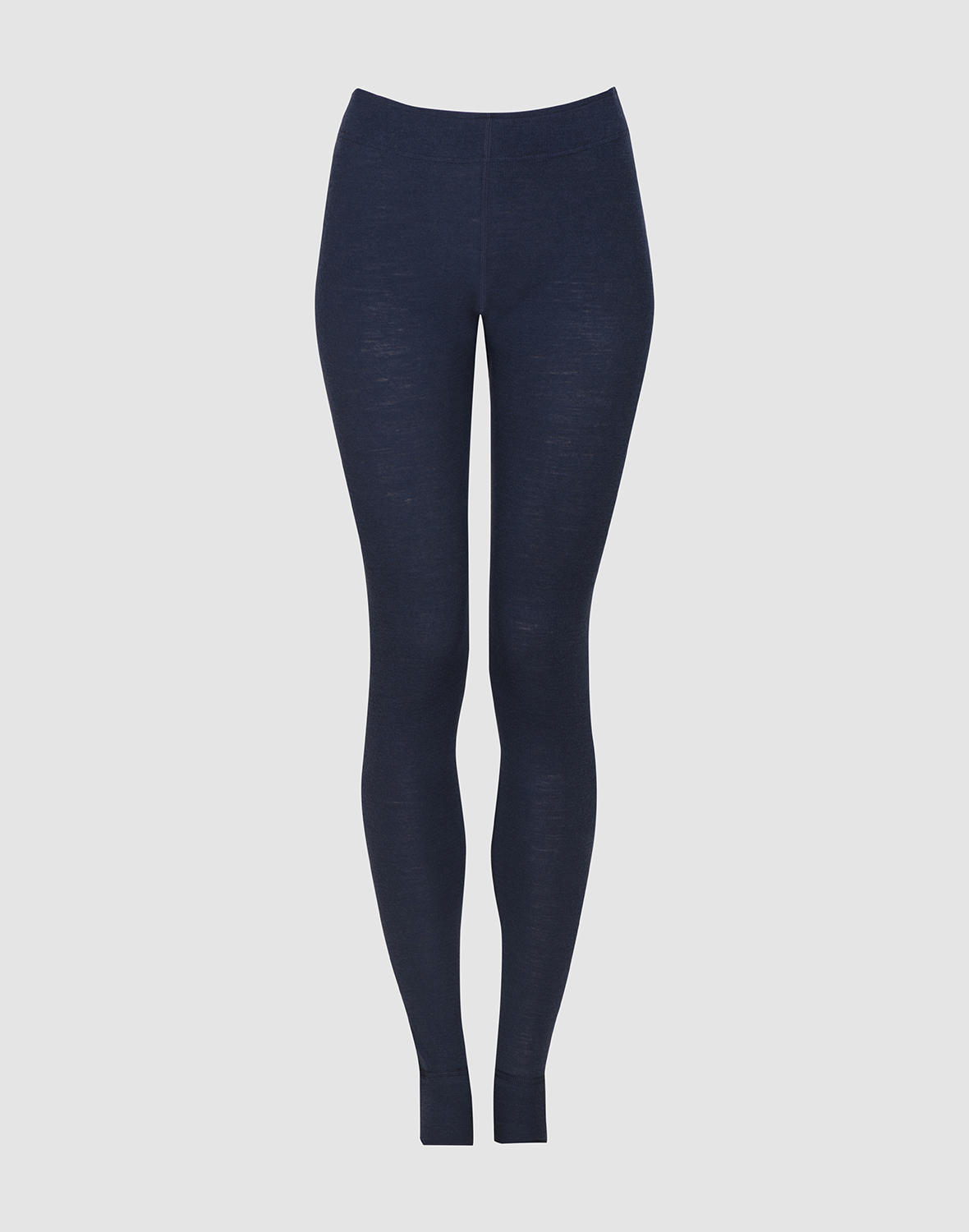 Legging met brede elastische band van merinowol voor dames