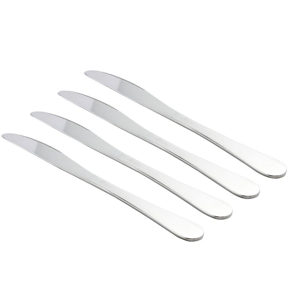 Couteau de table x4 en acier L21cm