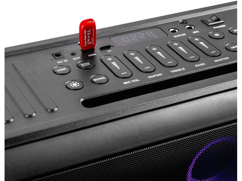 Fenton Bluetooth Speaker Core120 Schwarz Tragbarer Bluetooth-Party-Lautsprecher