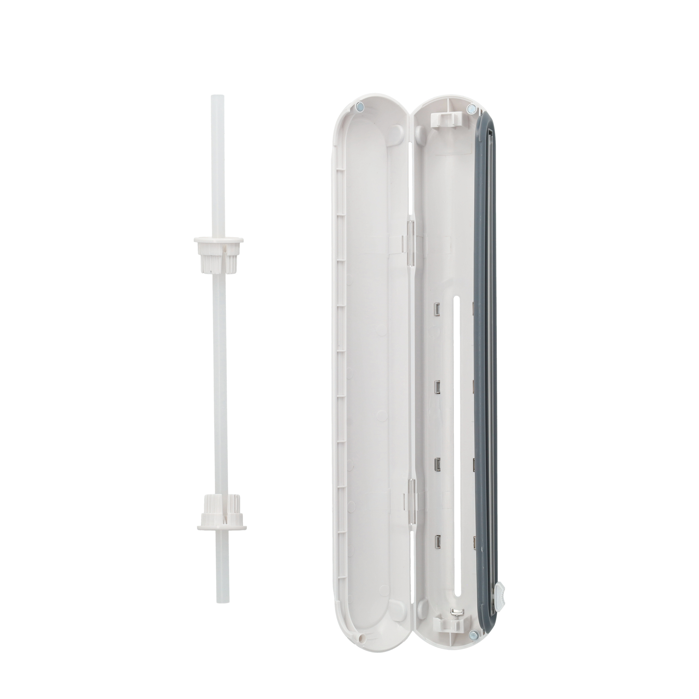 Magnetischer Frischhaltefolie Schneider Küchen Alufolie Spender Folien Abtrenner Backpapier Abroller - Weiss