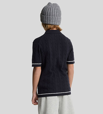 Lyle & Scott Polo - Strick - Dark Navy
