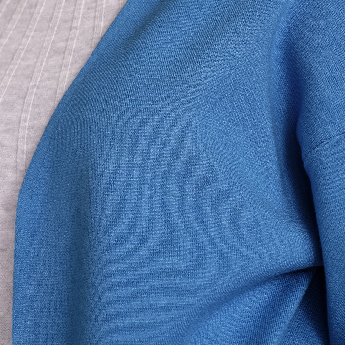Gina Benotti Damen Strickjacke lang geschnitten blau