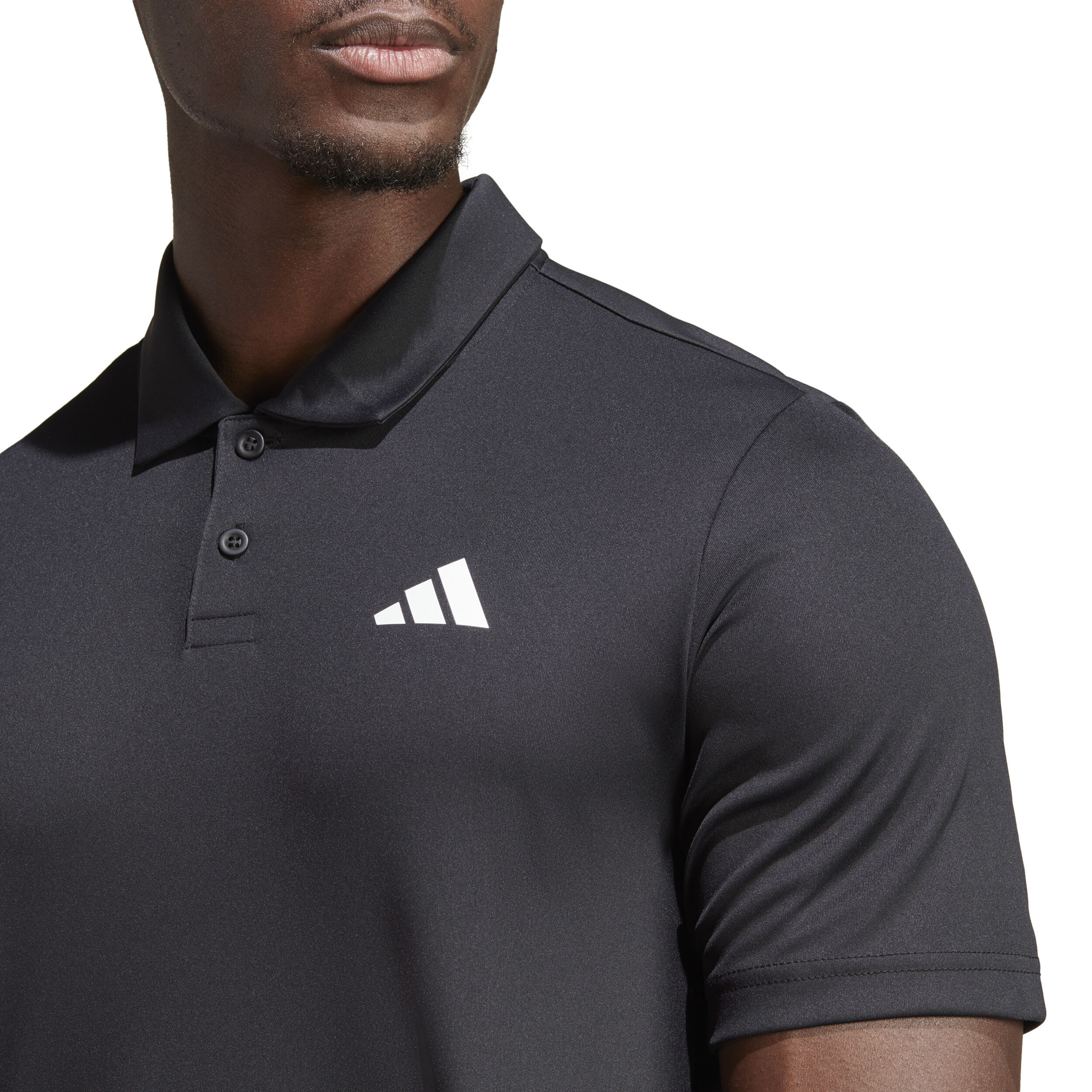 adidas Polo Hommes - Noir , Blanc