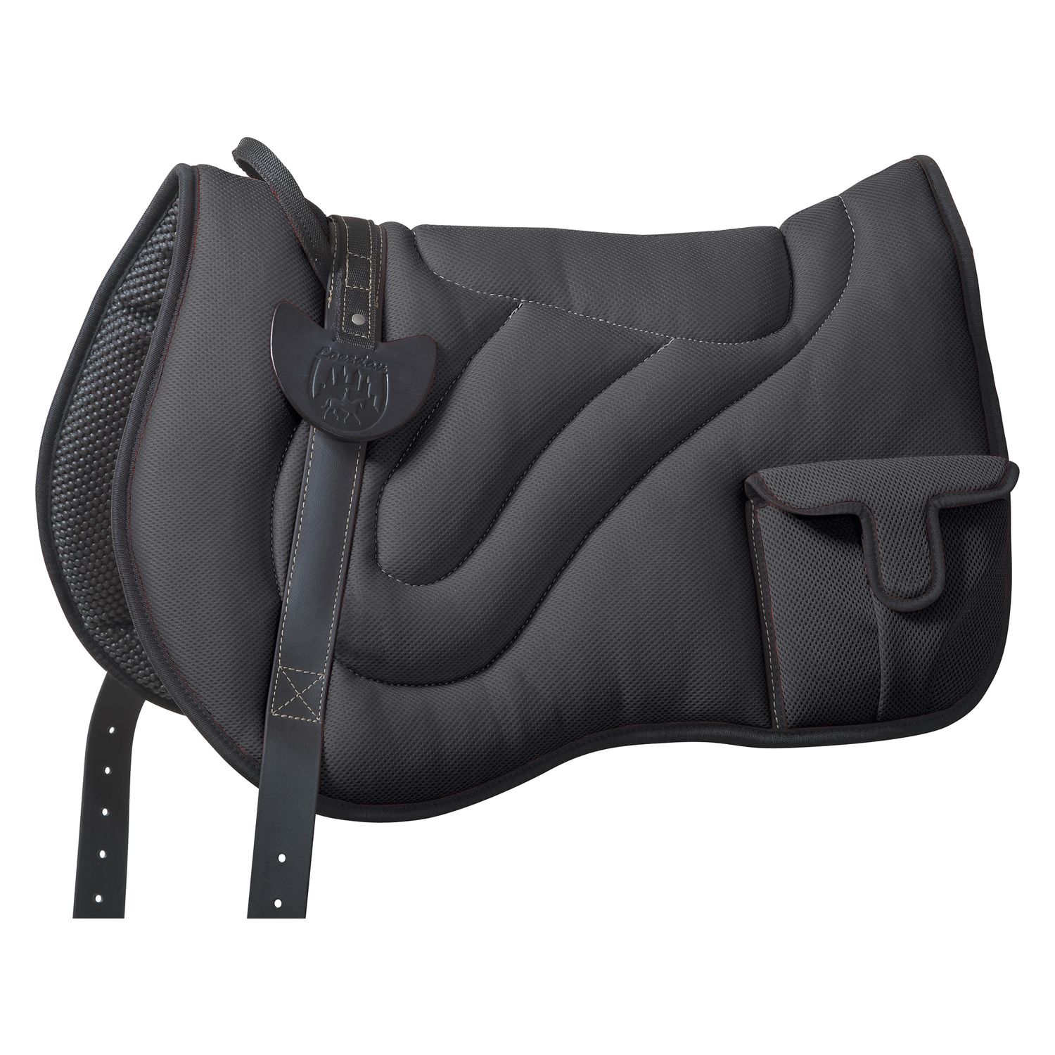 Loesdau Bareback-Pad Mesh - schwarz