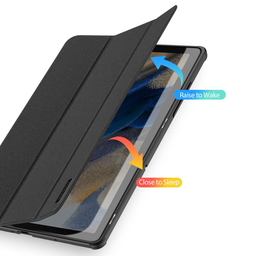 Samsung Galaxy Tab A9  Plus Tasche Smart Cover Hülle Stoff Design mit S-Pen Halterung - Schwarz