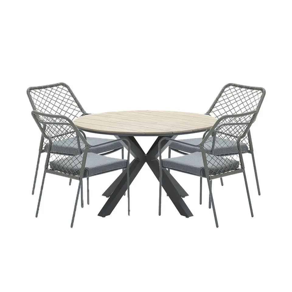 Garden Impressions Ross tuinset 5-delig mosgroen-light teak look
