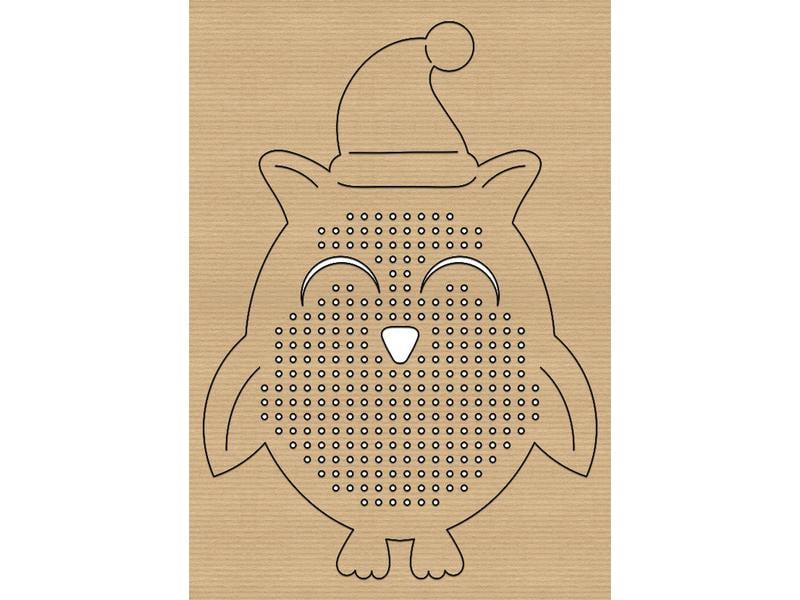 URSUS Bastelset Kreuzstich-Motive Weihnachten 12 Stück Strickset für weihnachtliche Kreuzstich Motive