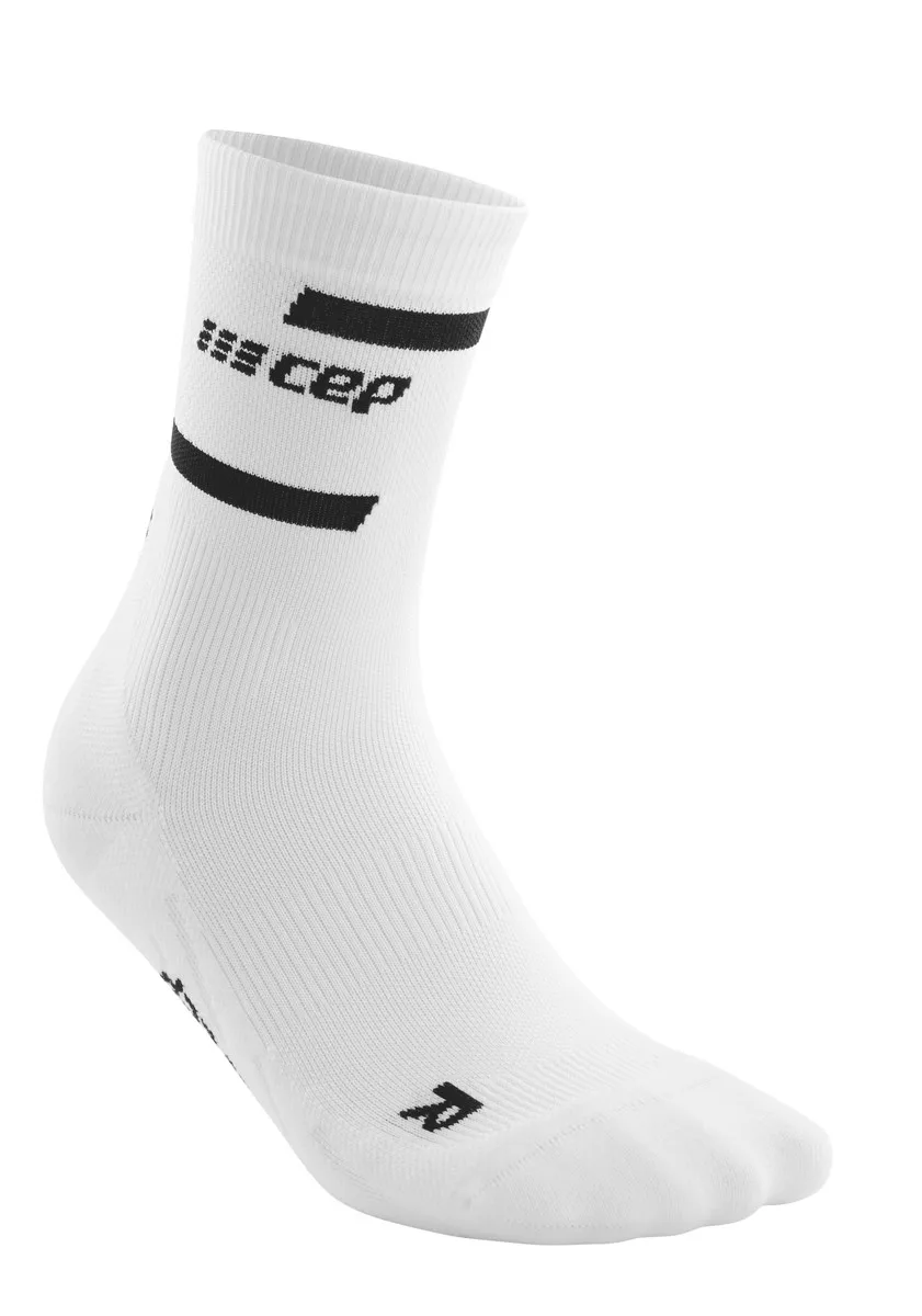 CEP Men's The Run Socks, Mid Cut White