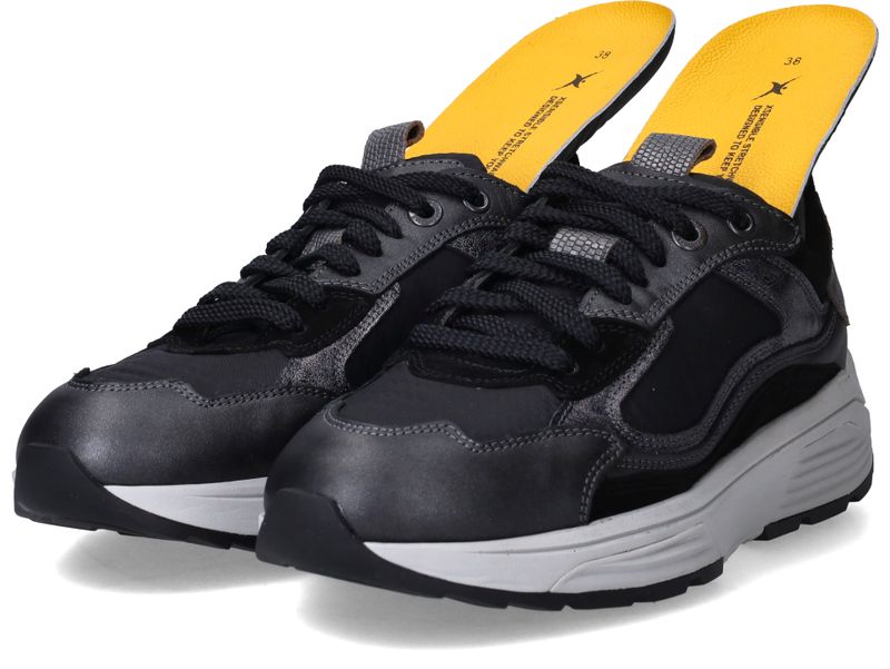 Xsensible Milau Stretchwalker Sneakers Zwart Dames