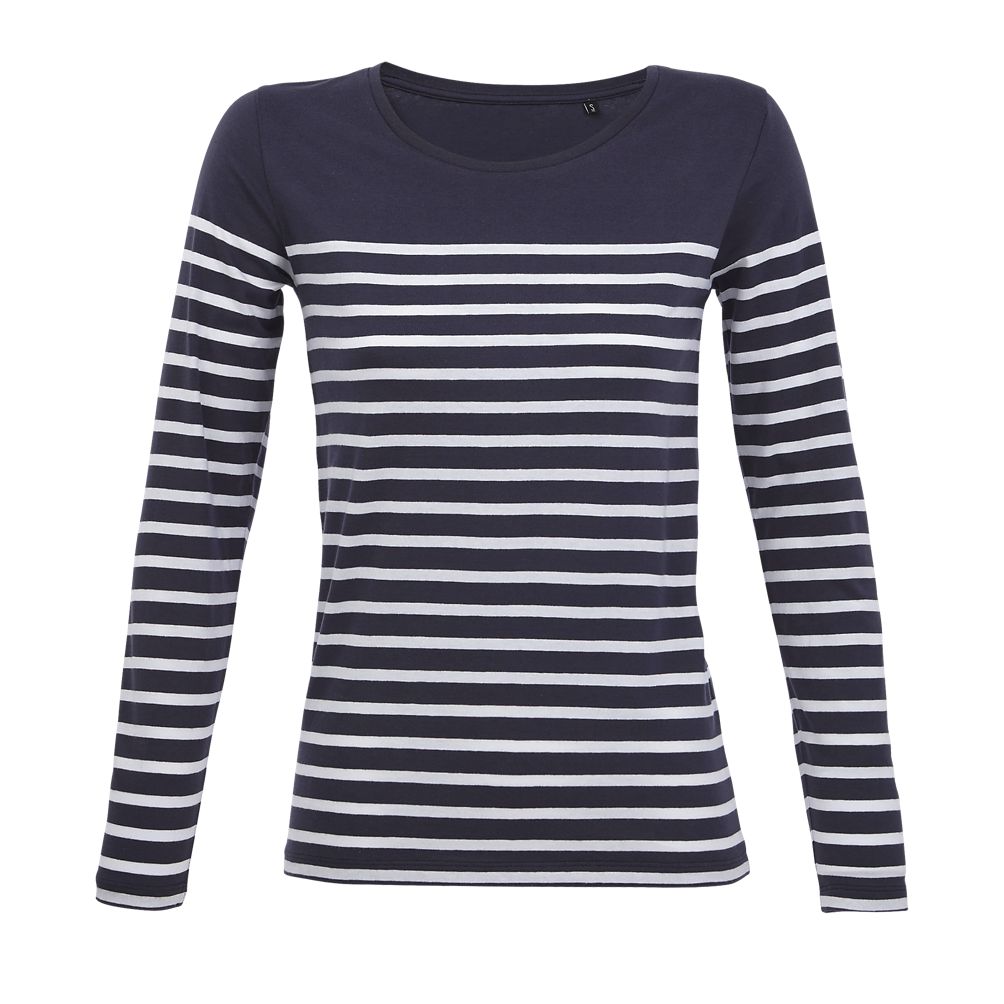 SOL'S 03100 - Matelot Lsl Women Tee Shirt Femme Manches Longues Rayé