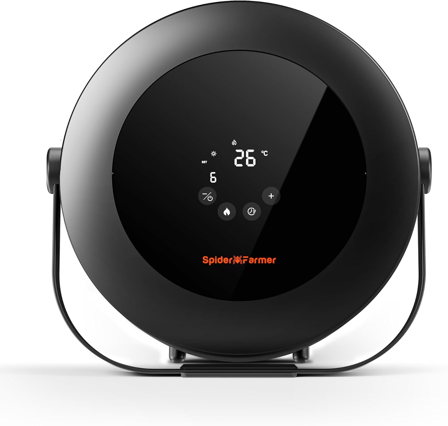 Spider Farmer Heizlüfter,540W Heizung Intelligente Temperaturregelung Energiesparend Leise,4 Modi und 24 Std. Timer, 10-PTC Heizung und Lüftungsrohr, Geeignet für Pflanzenräume und Growzelte