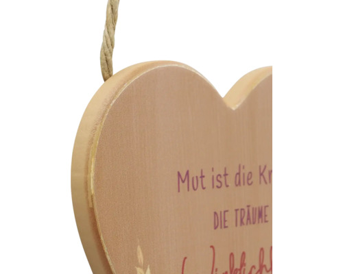 Decoratieve hanger Kornelia Hart 15x15 cm assorti