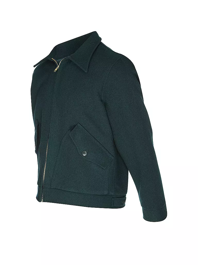 NUDIE JEANS Wolljacke BLAKE  dunkelgrün
