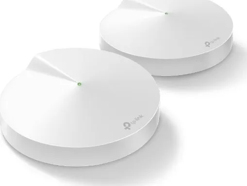 TP-Link Deco M9 Plus - Wi-Fi-system (2 routere) - op til 4500 sq.ft - mesh - GigE, ZigBee - 802.11a/b/g/n/ac, Bluetooth 4.2, ZigBee Home Automation 1.2 - Tri-Band